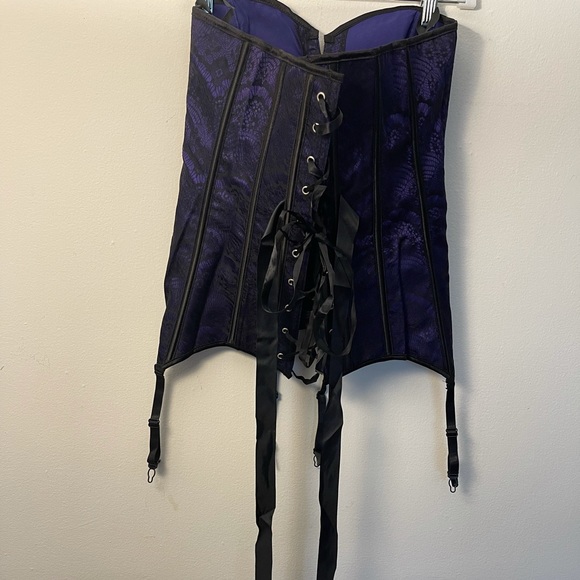 Adore Me Purple Corset Top 2x - Picture 4 of 6